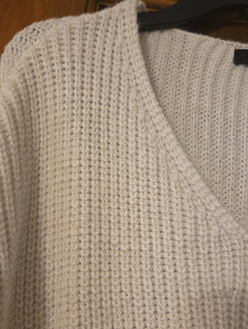 a.n.a Cream V-Neck Knit Sweater - Women's - Picture 3 of 7